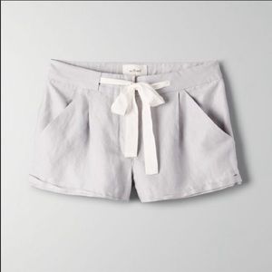 Aritzia Wilfred Tie Up Shorts